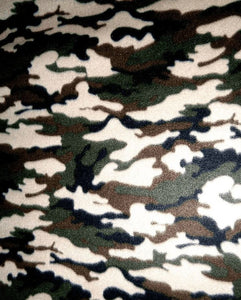 Lilly Craft Army Camouflage Fleece Print Fabric 58-60" Wide Sold by the Yard