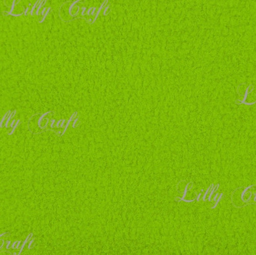 Lilly Craft Solid Color Lime Green Fleece Anti-Pill FABRIC 58-60