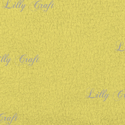Lilly Craft Solid Color Pale Yellow Fleece Anti-Pill FABRIC 58-60