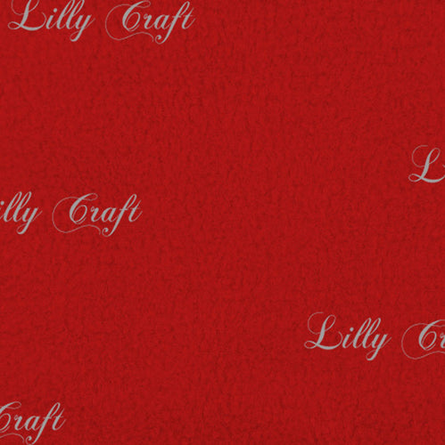 Lilly Craft Solid Color Red Fleece Anti-Pill FABRIC 58-60