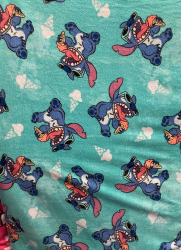 Stitch and Lilo Fleece Print Fabric  58-60