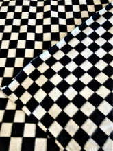 Lilly Craft Black and White Checkered Fleece Fabric 58-60" Wide Sold by the Yard