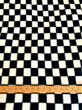 Lilly Craft Black and White Checkered Fleece Fabric 58-60" Wide Sold by the Yard