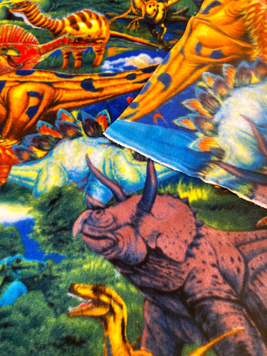 Lilly Craft Dinosaurs Fleece Print Fabric - 58-60
