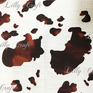 Cow Print Poly Cotton, 58"/60" Inches Wide – Sold By The Yard
