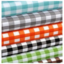 Checkered 1" Poly Cotton Fabric - Sold By The Yard - 58" / 60"