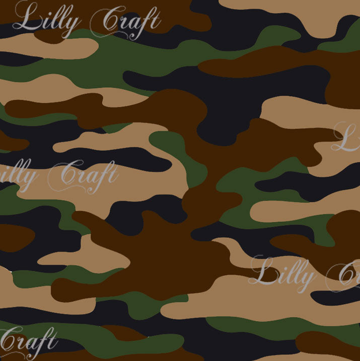 Camouflage Poly Cotton, 58