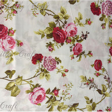 Roses Poly Cotton, 58"/60" Inches Wide – Sold By The Yard