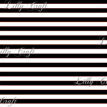 Striped 1/2" Poly Cotton Fabric - Sold By The Yard - 58" / 59"