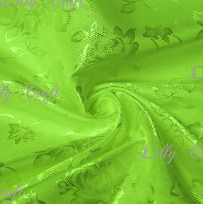 Brocade Jacquard Satin NO STRETCH Fabric 58”- 60” Wide