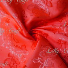 Brocade Jacquard Satin NO STRETCH Fabric 58”- 60” Wide - Sold By The Yard MORE THAN 30 COLORS
