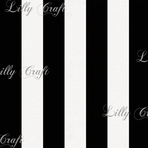 Striped 1" Poly Cotton Fabric - Sold By The Yard - 58" / 59"