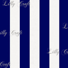 Striped 1" Poly Cotton Fabric - Sold By The Yard - 58" / 59"