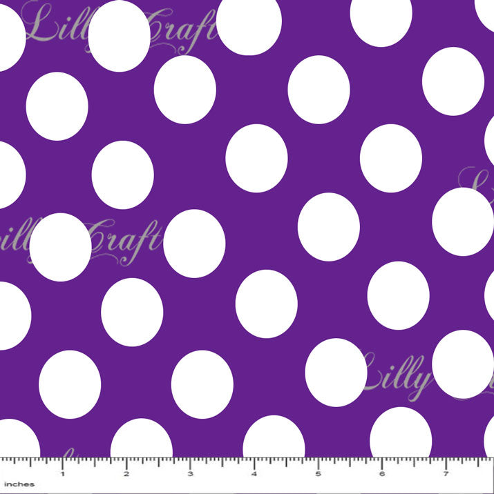 Polka Dots 1 Poly Cotton Fabric - Sold By The Yard - 58 / 60 – Lilly  Craft Supplies